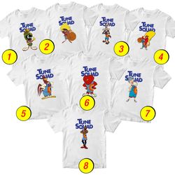 Space Jam Lebron James T-Shirt Merch - 3 Pack Tee Shirts Bundle Cartoon Printed Short Sleeve Toddler Boys Girls 1-10