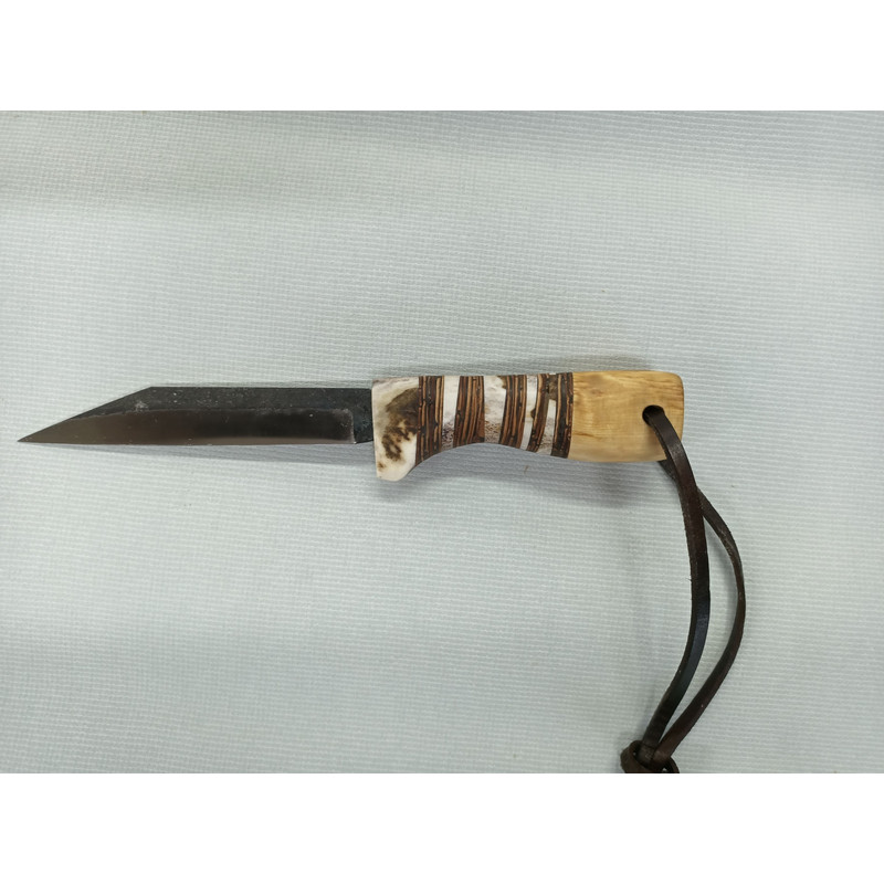 Anglo Saxon Seax Knife With A Birch Antler And Birch Bark Handle 4