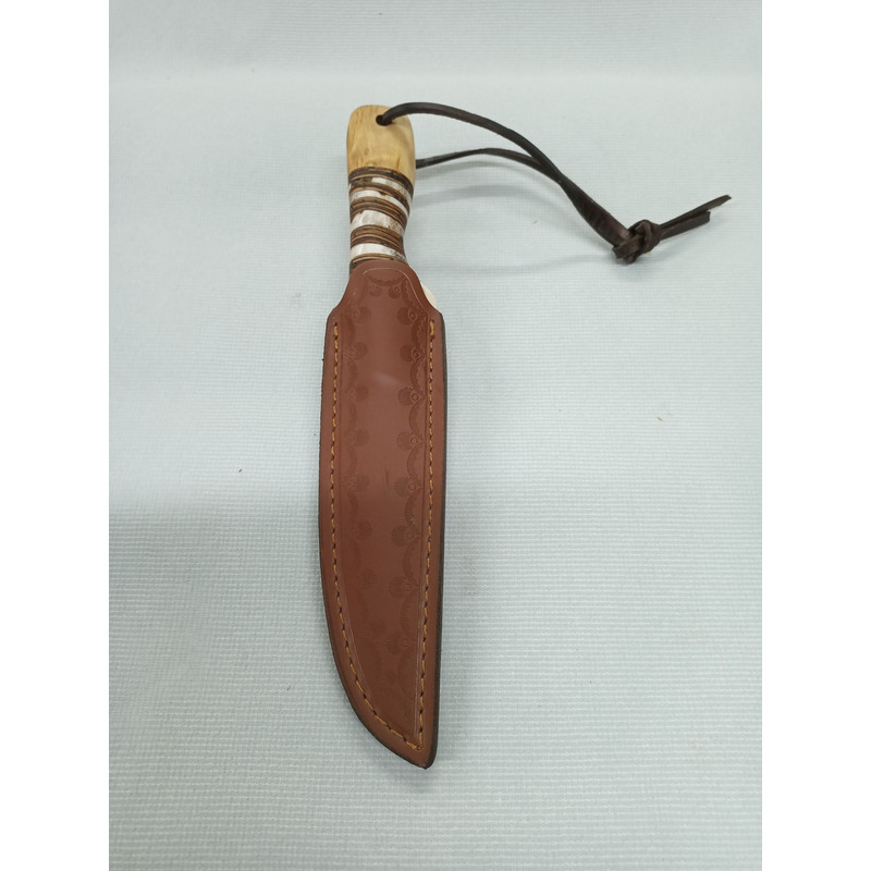 Anglo Saxon Seax Knife With A Birch Antler And Birch Bark Handle 7