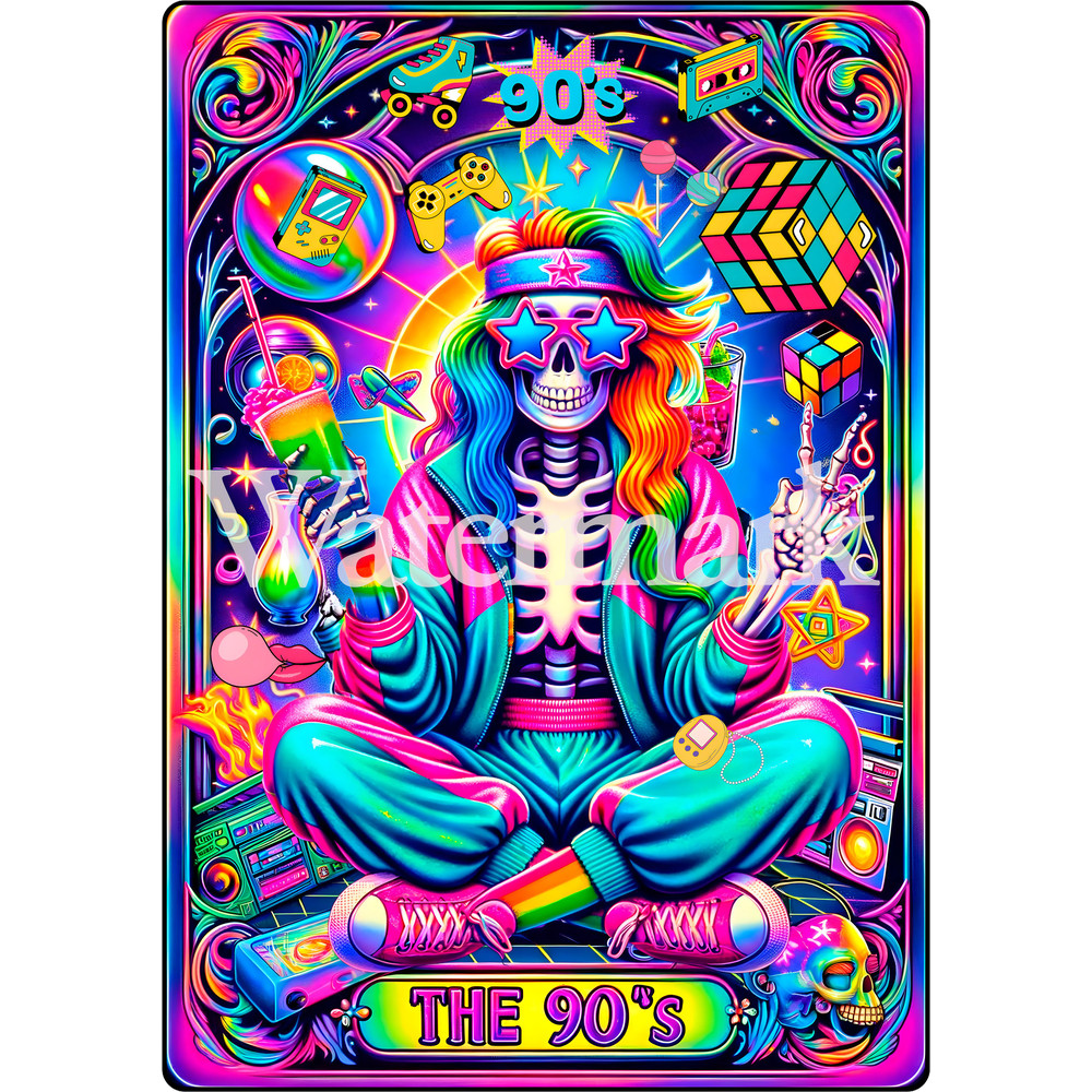The 90s Tarot Style PNG 0