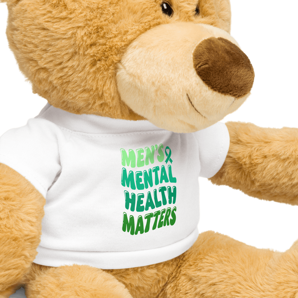 Teddy Bear With Mens Mental Health Matters Tshirt 7