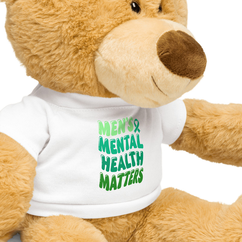Teddy Bear With Mens Mental Health Matters Tshirt 7