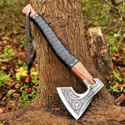 handmade axe 1095 high carbon steel blade custom hatchet axe viking axe | tactical tomahawk throwing axe camping axe