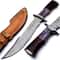 15 Inch Handmade Damascus Bowie Knife A True Masterpiece 0