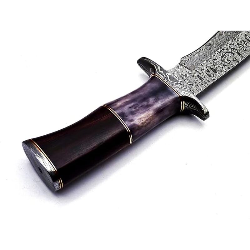 15 Inch Handmade Damascus Bowie Knife A True Masterpiece 1
