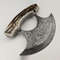 Custom Handmade Damascus Ulu Knife 5 Inch Blade Stag Horn Handle Personalized Gift 2