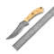 Custom Handmade Hunting Skinner Knife 9 Inch Overall 45 Inch Blade Camel Bone Handle Damascus Steel 2