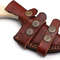 Handmade Damascus Steel Skinning Knife Set  75 Overall  Camel Bone Wenge Wood  Buffalo Horn Handles 1