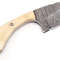 Handmade Damascus Steel Skinning Knife Set  75 Overall  Camel Bone Wenge Wood  Buffalo Horn Handles 4