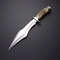 Handmade D2 Steel Bowie Knife Stag Horn Handle 13 Inch Hunting Camping Knife 2