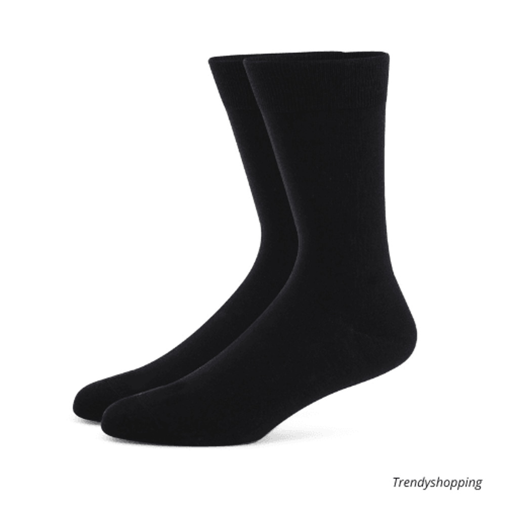 Mens Combed Cotton Striped Socks Breathable Casual Socks Plus Size Socks 6 Pairs 0
