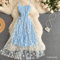 Elegant Fitted Handmade Midi Evening Dress 3