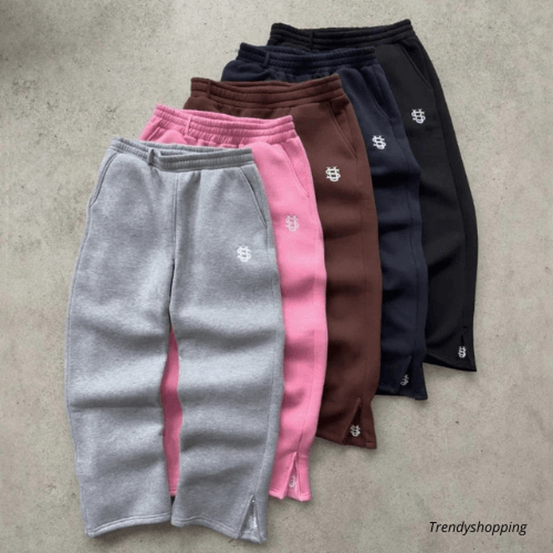 Casual Slimfit Pants Solidcolored Sports Pants For Men And Women Handmade 0