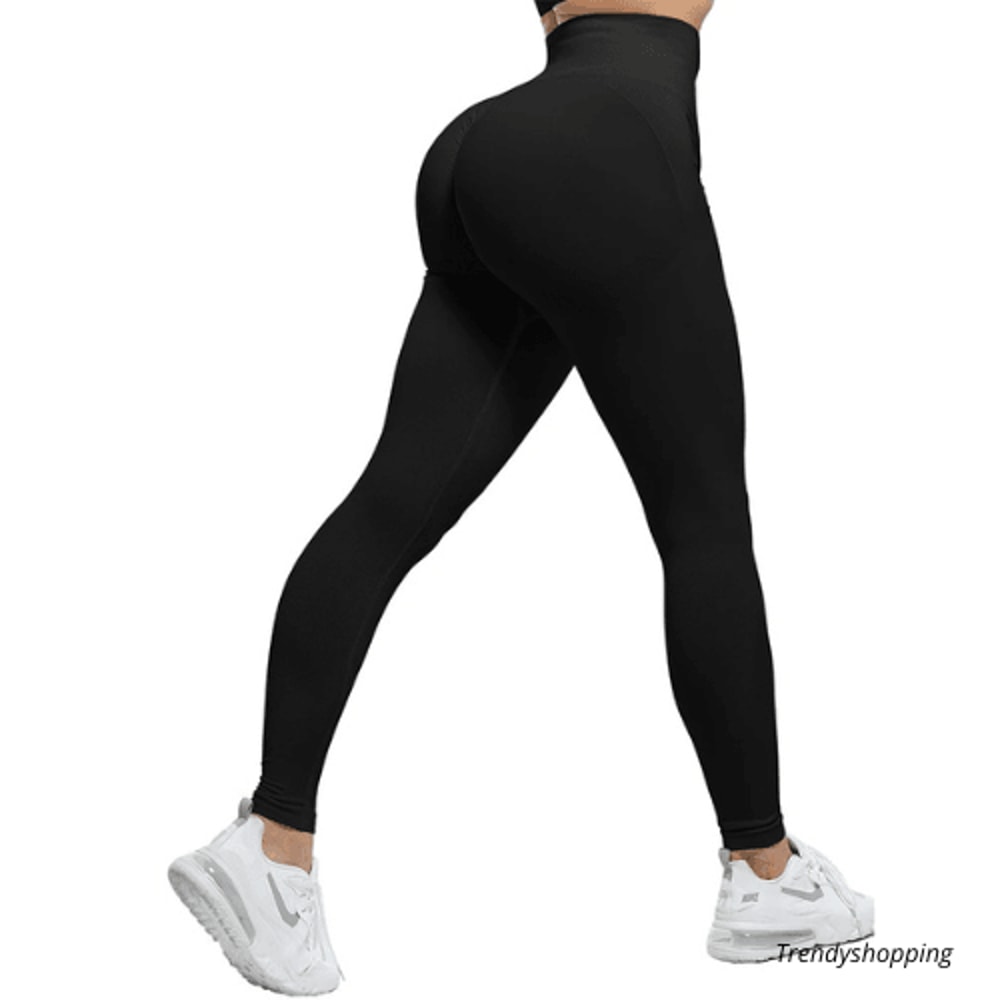 Womens High Waist Fitness Leggings Seamless Slim Stretchy Handmade Outdoor Running Pants 5