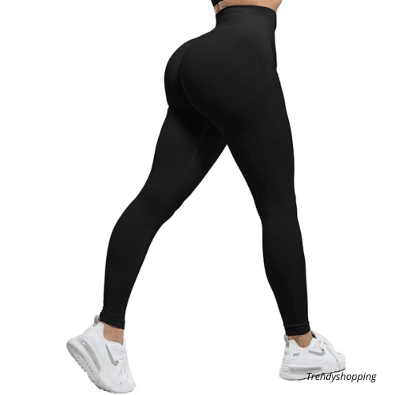 Womens High Waist Fitness Leggings Seamless Slim Stretchy Handmade Outdoor Running Pants 5