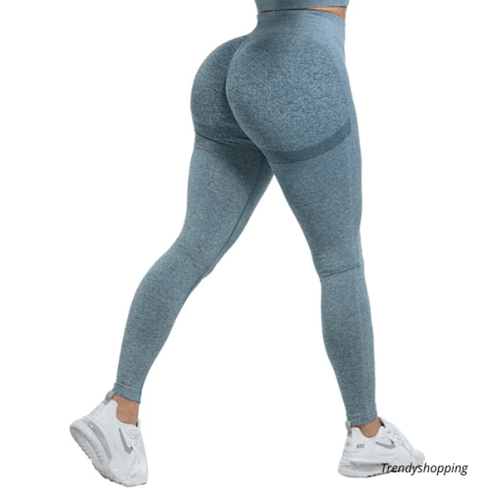 Womens High Waist Fitness Leggings Seamless Slim Stretchy Handmade Outdoor Running Pants 6