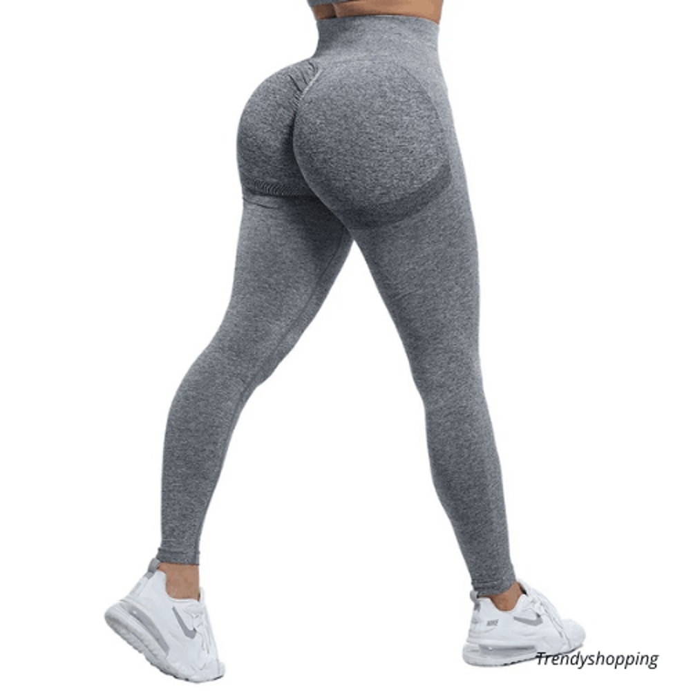 Womens High Waist Fitness Leggings Seamless Slim Stretchy Handmade Outdoor Running Pants 7