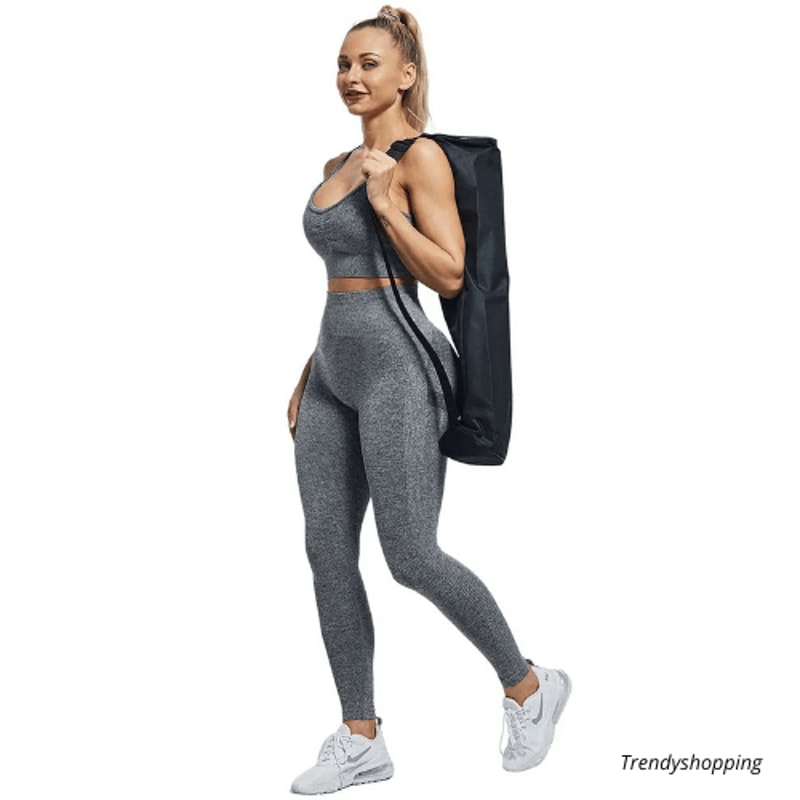 Womens High Waist Fitness Leggings Seamless Slim Stretchy Handmade Outdoor Running Pants 0