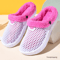 Mens And Womens Cotton Slippers Couple Style Handmade Thick Velvet Winter Warm Clogs 2