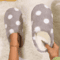 Womens Heartshaped Slippers Soft Sole Shoes Love Mute Indoor Comfortable And Cute Handmade 9
