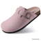 Womens Suede Mules Slippers Mens Clogs Cork Insole Sandals With Arch Support Handmade Home Shoes 19