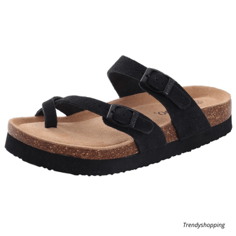 Womens Suede Mules Slippers Mens Clogs Cork Insole Sandals With Arch Support Handmade Home Shoes 1