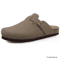 Womens Suede Mules Slippers Mens Clogs Cork Insole Sandals With Arch Support Handmade Home Shoes 13