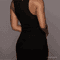 Womens Ribbed Bodycon Dress Solid Color Fitted 4