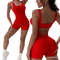 1 Piece Backless Yoga Jumpsuit U Neck Sleeveless Sports Jumpsuit Solid Color Bodysuit For Women Hom 3