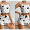 Womens Love Heart Pajamas Set Homemade Short Sleepwear 12