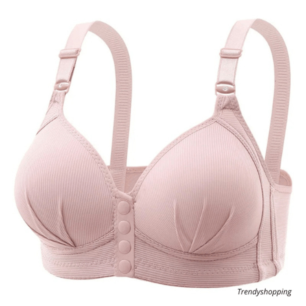 Womens Sexy Push Up Bra Plus Size Front Buckle Adjustable Thin Cup Breathable Comfortable Homemade