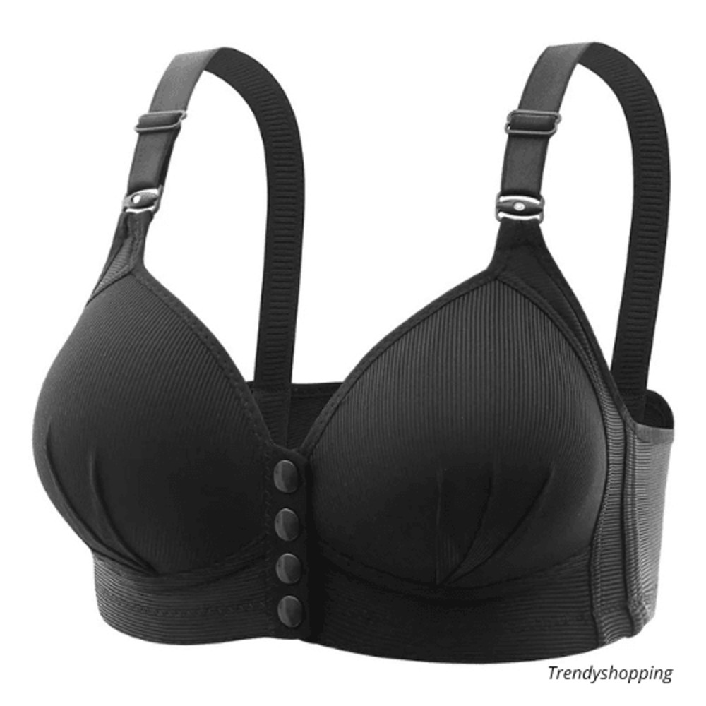 Womens Sexy Push Up Bra Plus Size Front Buckle Adjustable Thin Cup Breathable Comfortable Homemade