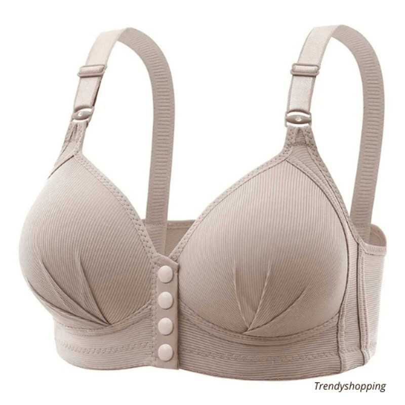 Womens Sexy Push Up Bra Plus Size Front Buckle Adjustable Thin Cup Breathable Comfortable Homemade