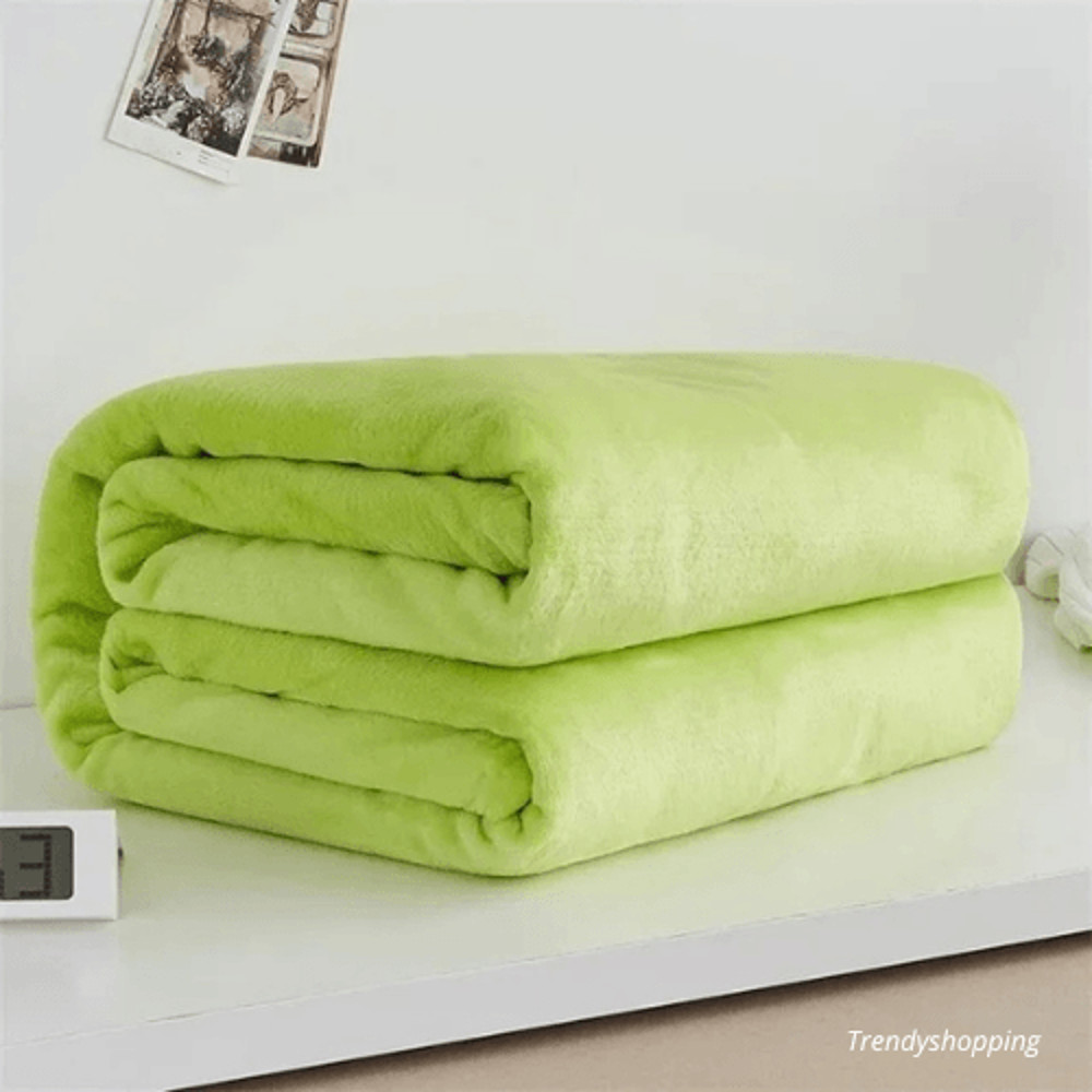 Coral Fleece Flannel Blankets For Beds Solid Color Soft And Warm Homemade Bedspread 10