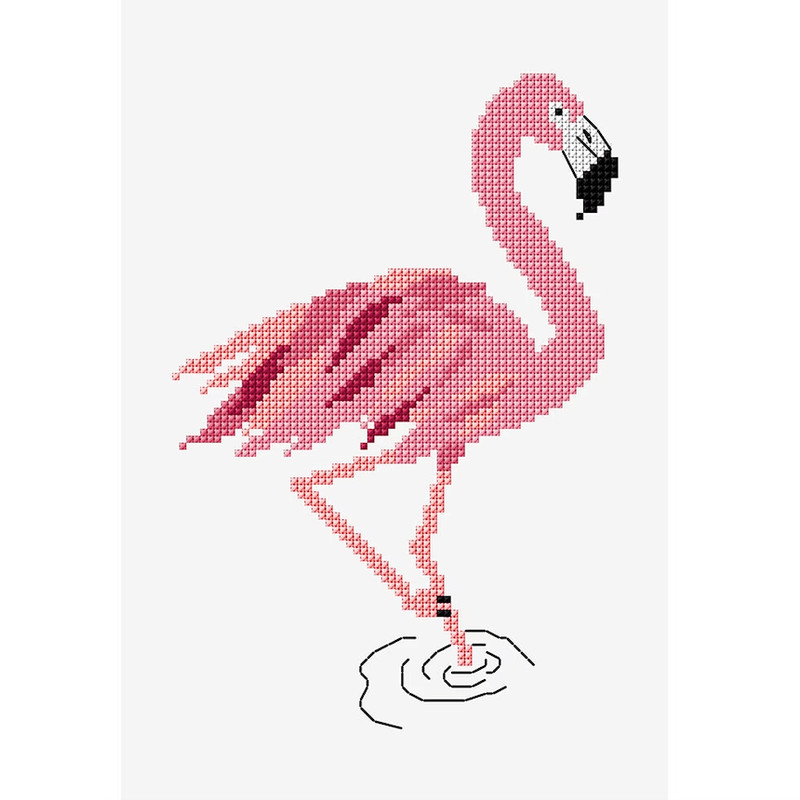 Flamingo Cross Stitch Pattern PDF By Elevana Instant Download 0