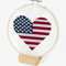 American Flag HeartEasy Cross Stitch Pattern Instant Download 2