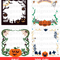 Halloween Frames Clipart Spooky Pumpkin PNG Bundle Digital Download 5