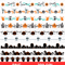 Halloween Borders Clipart Halloween Borders SVG Halloween Digital Ribbons Bunting Banners Halloween 4