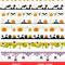 Halloween Borders Clipart Halloween Borders SVG Halloween Digital Ribbons Bunting Banners Halloween 7