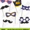 Photo Booth Props Clipart Party Masks Ties Hats SVG JPG PNG 3
