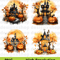 Watercolor Haunted House Clipart  Halloween Hunted House  Spooky House  Watercolor Halloween Clipar 3