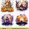 Watercolor Haunted House Clipart  Halloween Hunted House  Spooky House  Watercolor Halloween Clipar 1