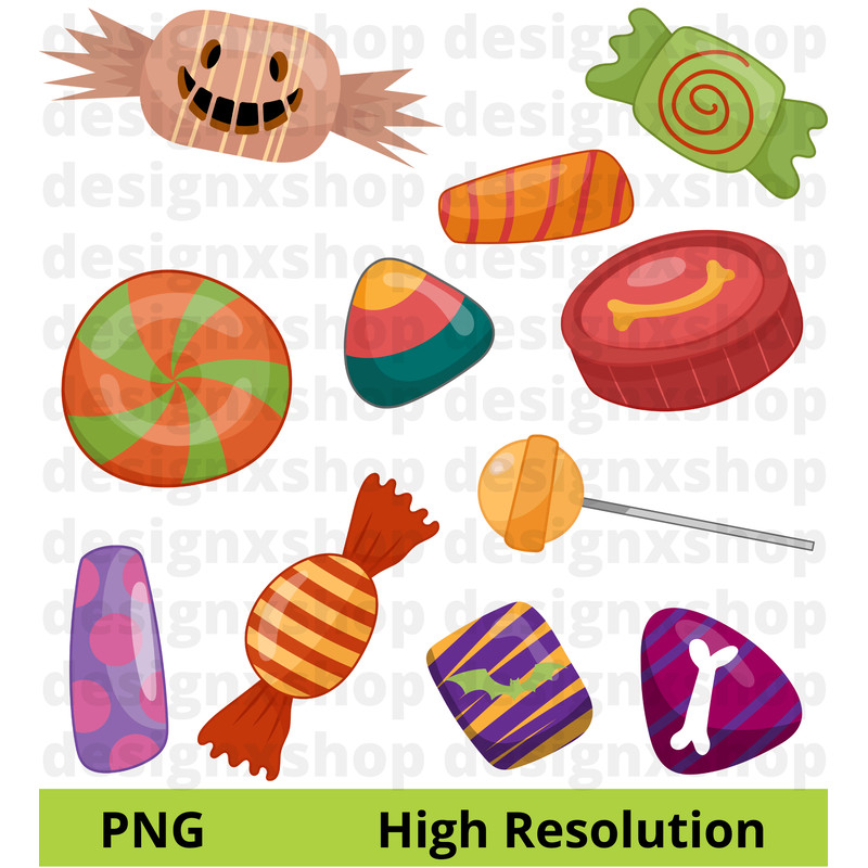 Halloween Clipart Trick Or Treat Black Cat Ghost Pumpkin Haunted House Happy Halloween Clipart 5