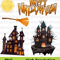 Halloween Clipart Trick Or Treat Black Cat Ghost Pumpkin Haunted House Happy Halloween Clipart 1