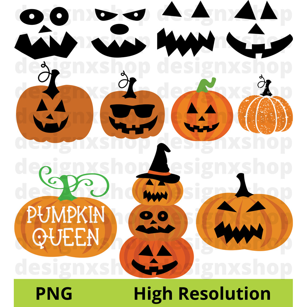 Halloween Clipart Trick Or Treat Black Cat Ghost Pumpkin Haunted House Happy Halloween Svg 2