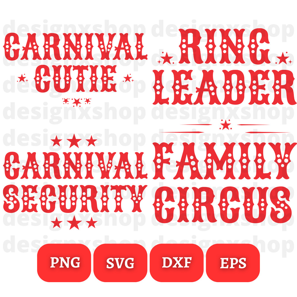 Circus Crew Svg Circus Svg Carnival Birthday Svg Bundle Circus Birthday Svg Carnival Theme Birthday 3