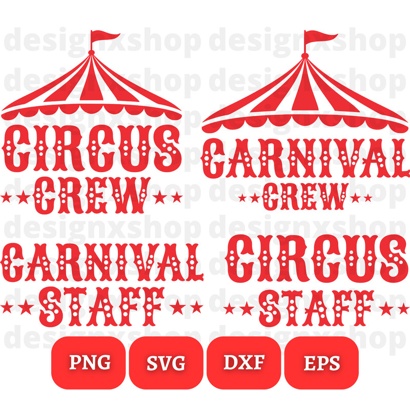 Circus Crew Svg Circus Svg Carnival Birthday Svg Bundle Circus Birthday Svg Carnival Theme Birthday 1