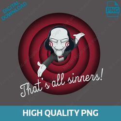 saw jigsaw horror movie png, horror halloween png file, halloween sublimation png