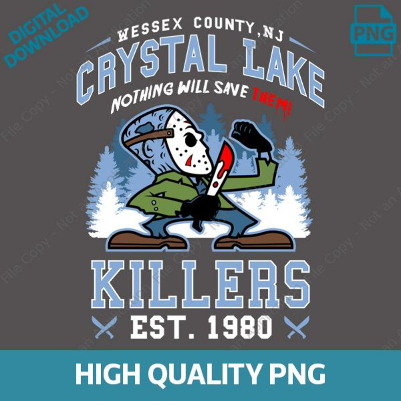 Crystal Lake Killer PNG Friday The 13th Halloween Horror PNG Jason Voorhees Terror PNG Horror PNG 0