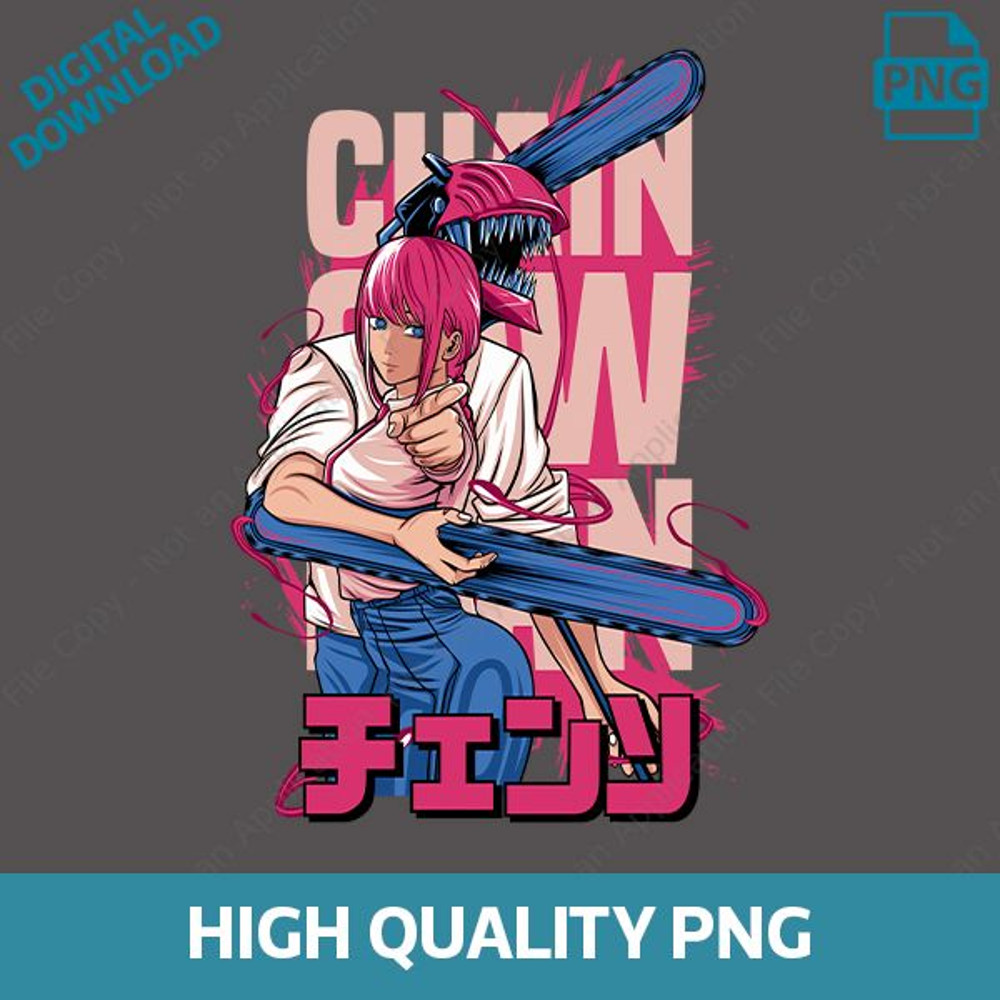 Chainsaw Man PNG Aki Hayakawa Digital Png Files Horror Manga Digital Download PNG Dark Graphic Artw 0